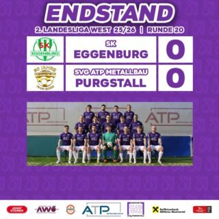 Erkämpfter Punkt in Eggenburg!💜🤍
Das Spiel der Kampfmannschaften endet in einem torlosen Unentschieden.
Unsere U23 muss sich leider knapp mit 1:0 geschlagen geben.
Weiter geht es mit Runde 21 nächsten Freitag zuhause gegen Weissenkirchen.