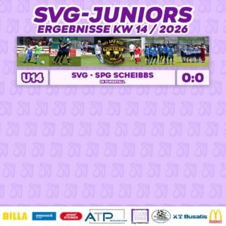 SVg JUNIORS ERGEBNISSE KW14💜🤍
So startete unsere U14 in das Frühjahr.