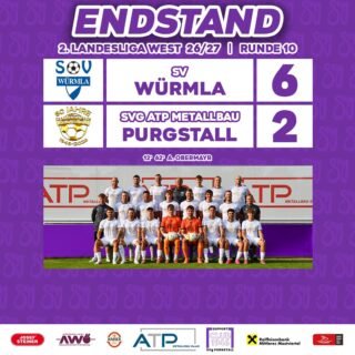 Leider keine Punkte gibt es für unsere Kampfmannschaft heute in Würmla.
Unsere U23 muss sich heute in Würmla zum ersten Mal in dieser Saison geschlagen geben.